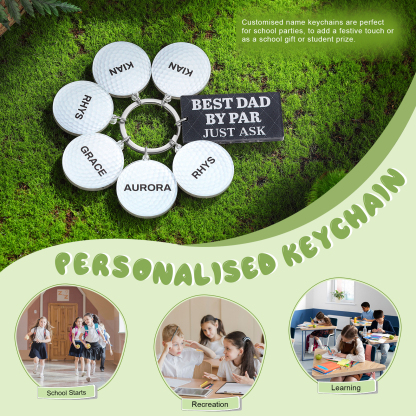 6 Names - Personalised Acrylic Keyring Five Colors to Choose From Back to School Gift for Kids