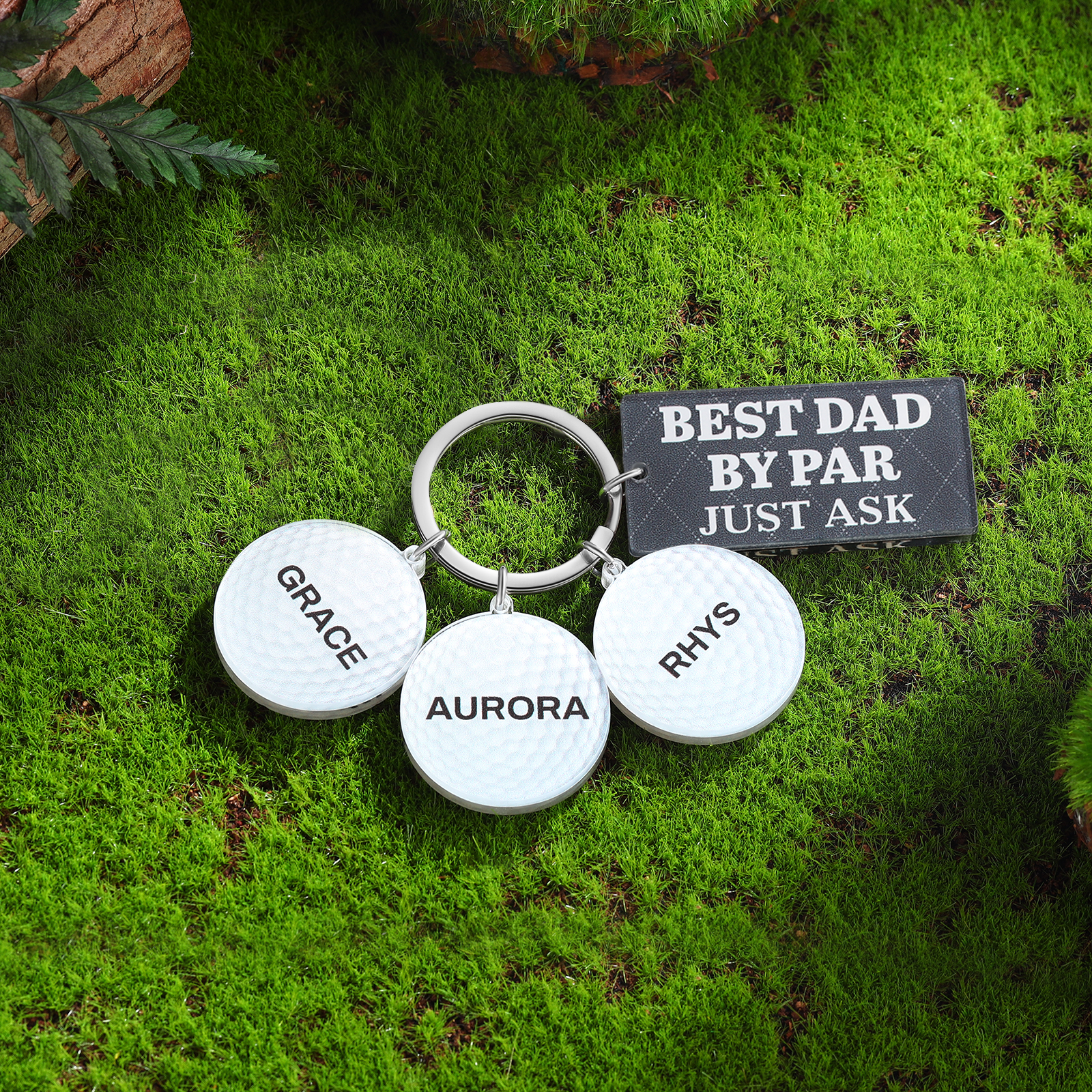 3 Names - Personalised Acrylic Keyring Five Colors to Choose From Back to School Gift for Kids