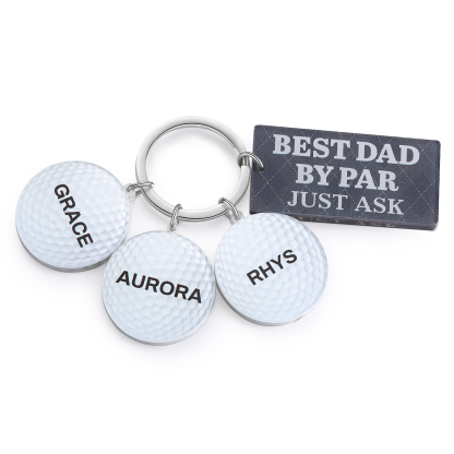 3 Names - Personalised Acrylic Keyring Five Colors to Choose From Back to School Gift for Kids