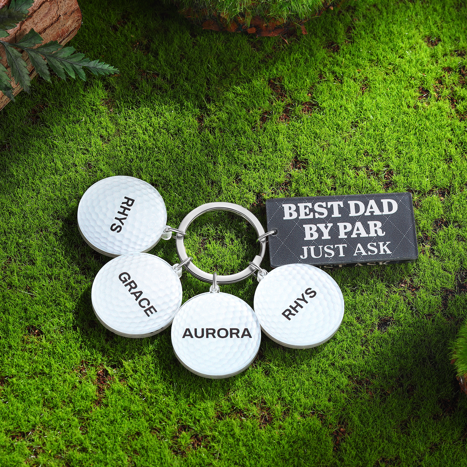 4 Names - Personalised Acrylic Keyring Five Colors to Choose From Back to School Gift for Kids
