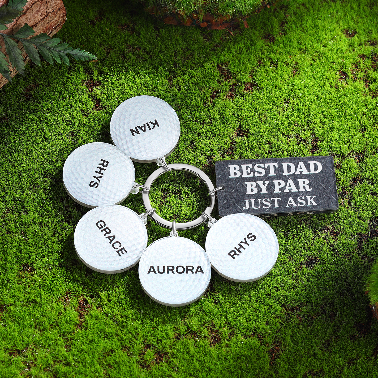 5 Names - Personalised Acrylic Keyring Five Colors to Choose From Back to School Gift for Kids