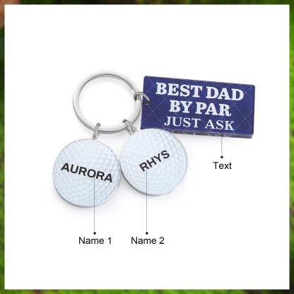 2 Names - Personalised Acrylic Keyring Five Colors to Choose From Back to School Gift for Kids