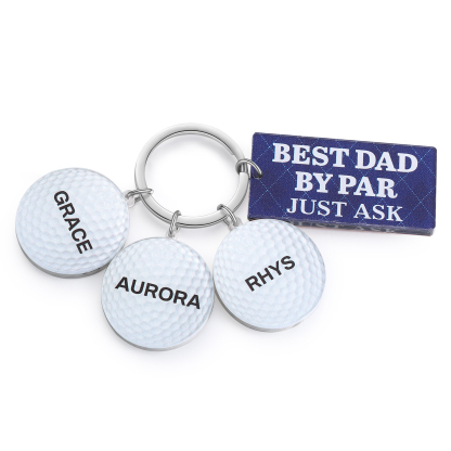 3 Names - Personalised Acrylic Keyring Five Colors to Choose From Back to School Gift for Kids