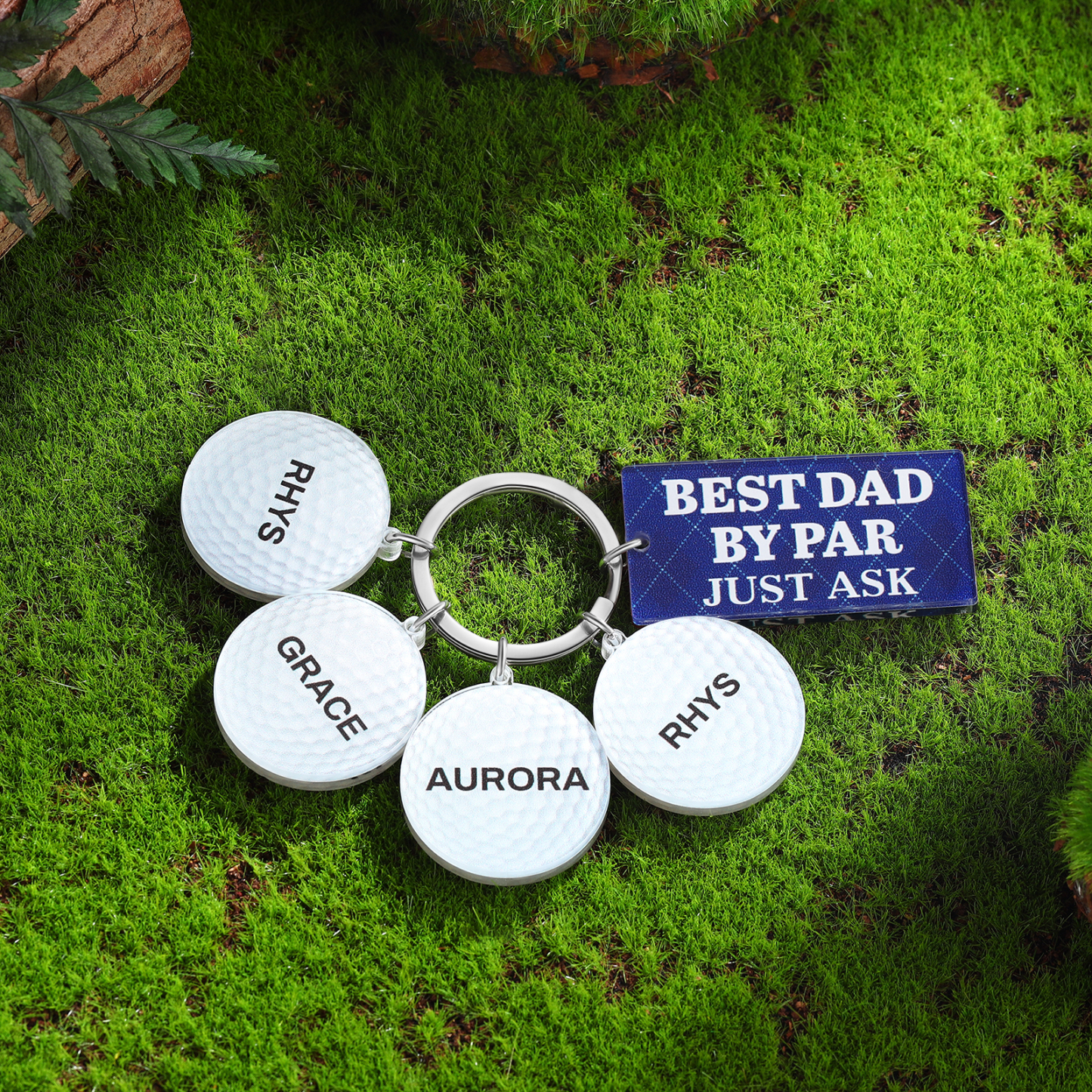 4 Names - Personalised Acrylic Keyring Five Colors to Choose From Back to School Gift for Kids
