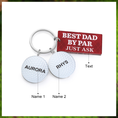 2 Names - Personalised Acrylic Keyring Five Colors to Choose From Back to School Gift for Kids