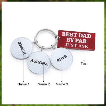 3 Names - Personalised Acrylic Keyring Five Colors to Choose From Back to School Gift for Kids