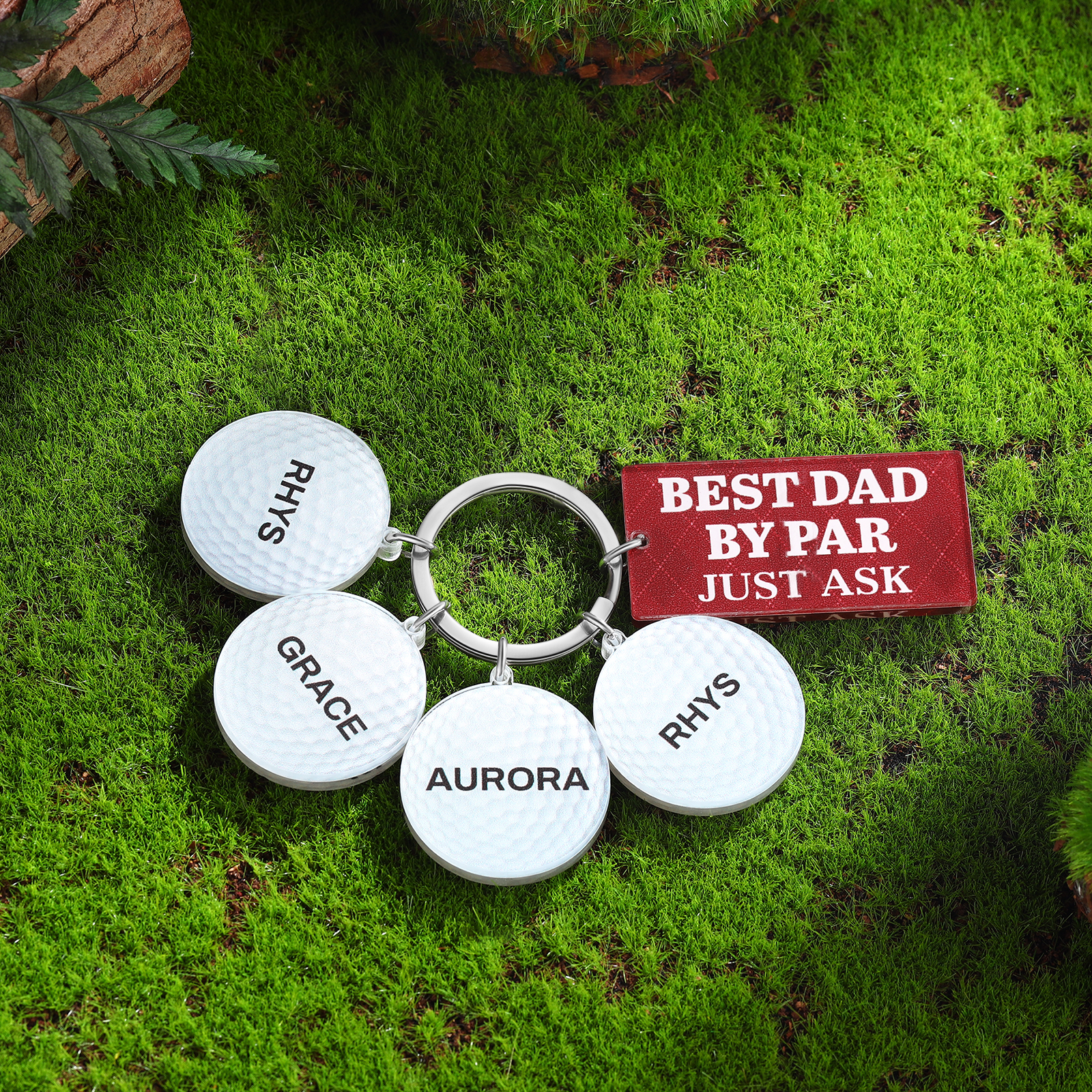 4 Names - Personalised Acrylic Keyring Five Colors to Choose From Back to School Gift for Kids