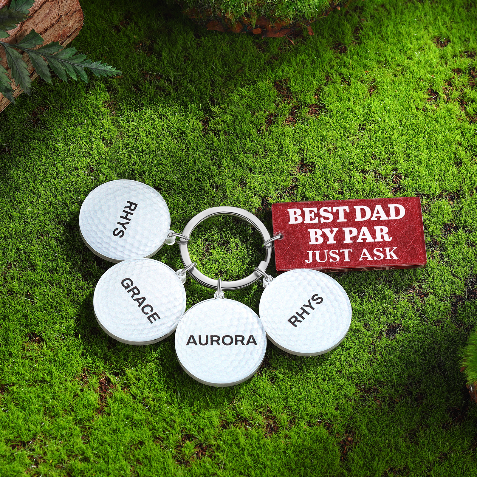 4 Names - Personalised Acrylic Keyring Five Colors to Choose From Back to School Gift for Kids