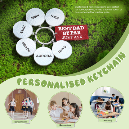 6 Names - Personalised Acrylic Keyring Five Colors to Choose From Back to School Gift for Kids