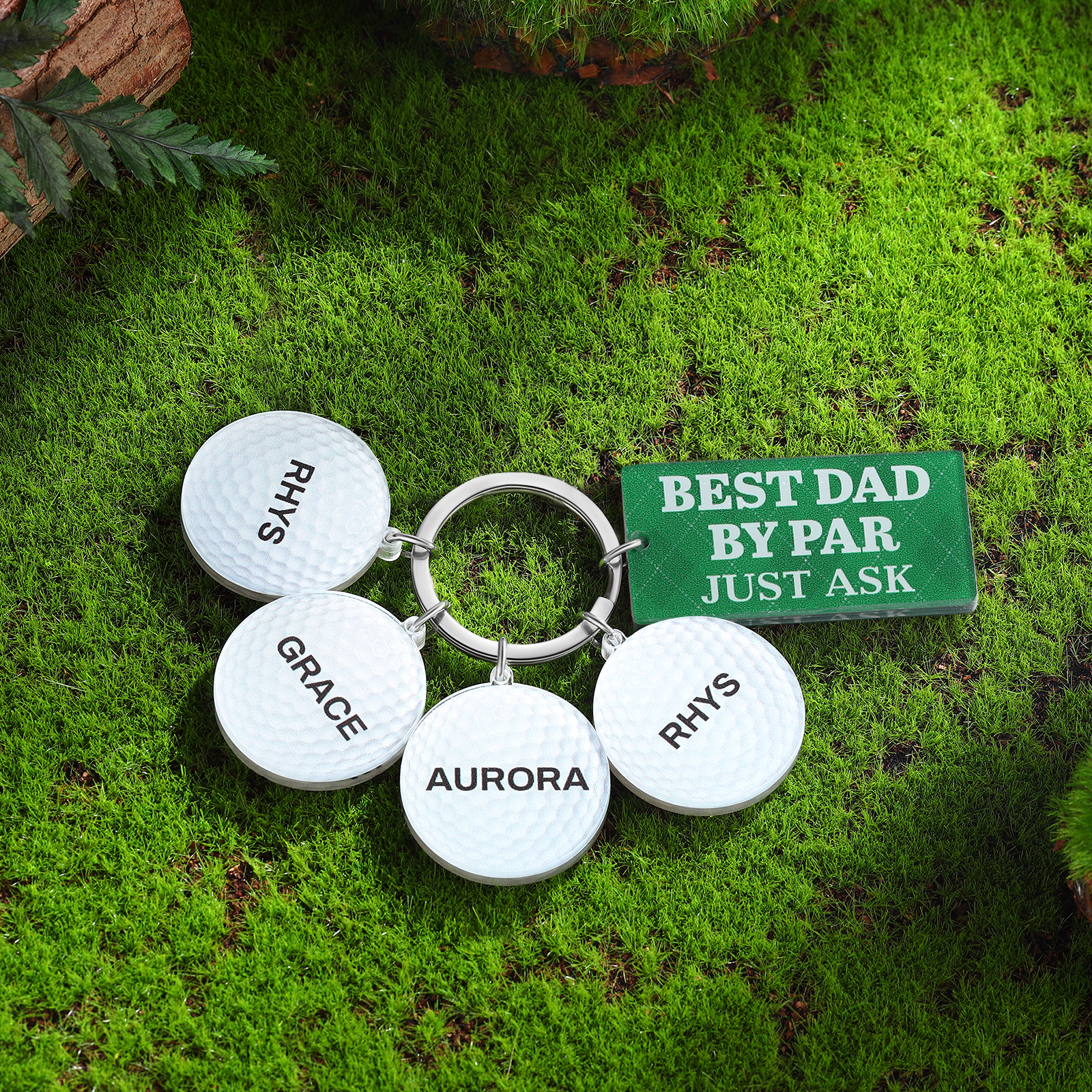 4 Names - Personalised Acrylic Keyring Five Colors to Choose From Back to School Gift for Kids
