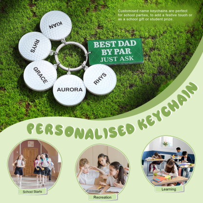 5 Names - Personalised Acrylic Keyring Five Colors to Choose From Back to School Gift for Kids