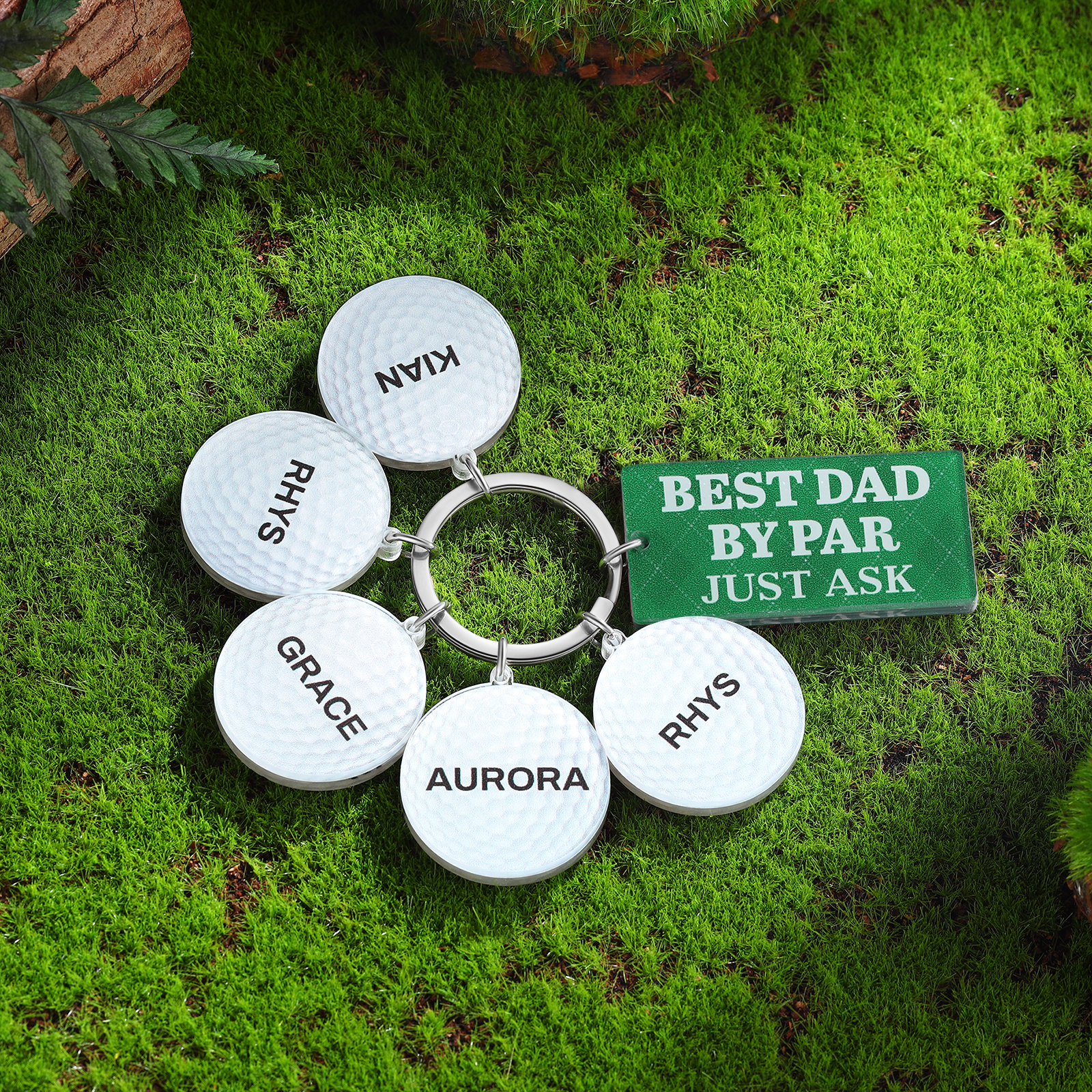 5 Names - Personalised Acrylic Keyring Five Colors to Choose From Back to School Gift for Kids