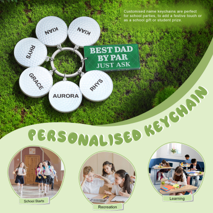 6 Names - Personalised Acrylic Keyring Five Colors to Choose From Back to School Gift for Kids