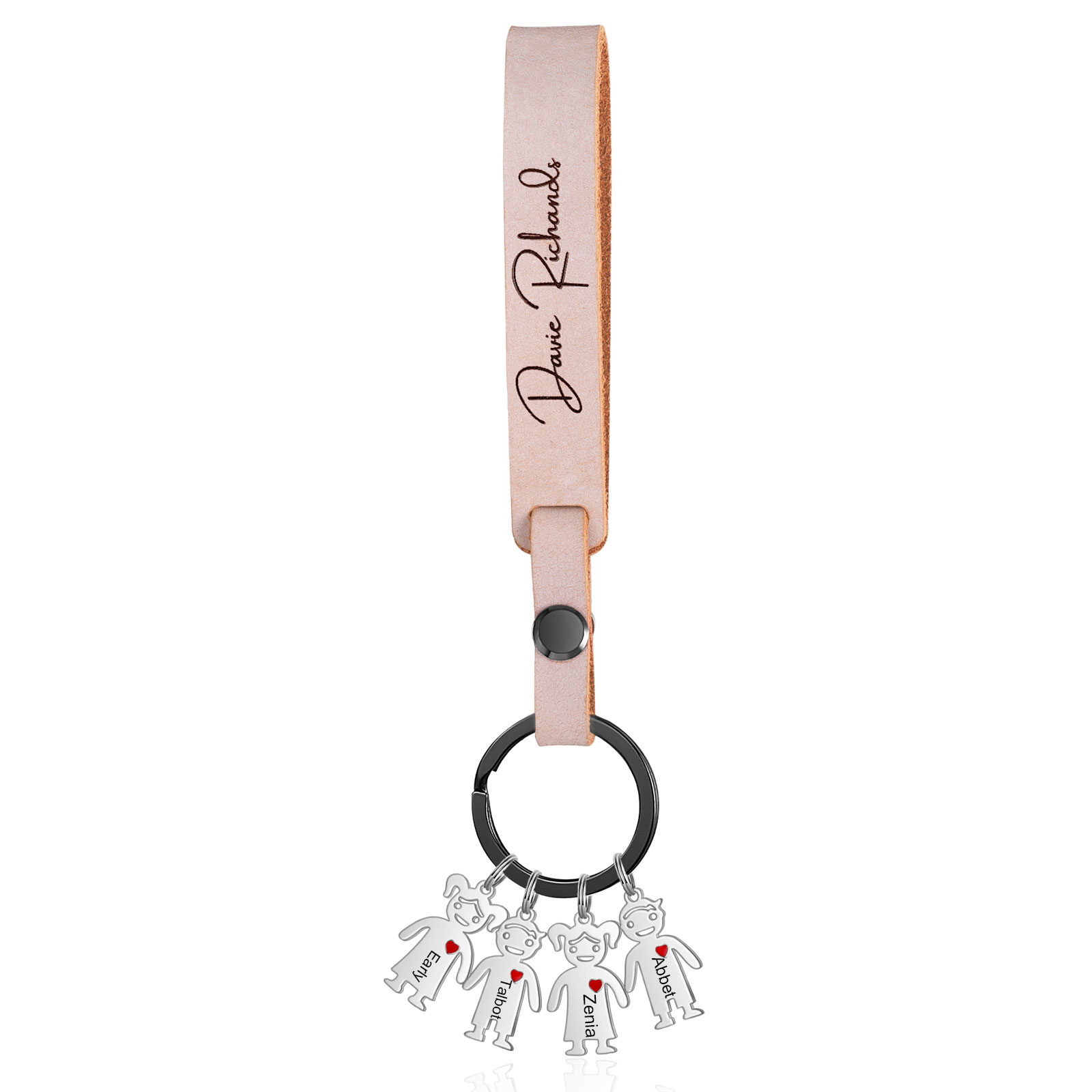 Mama Keychain Gifts Personalized Keychain With 1 Kid Charm "Thanks for Sharing Your DNA" For Her