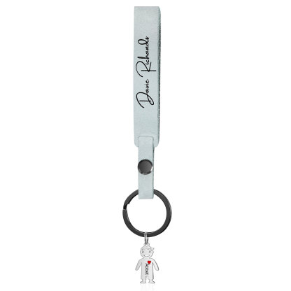 Mama Keychain Gifts Personalized Keychain With 1 Kid Charm "Thanks for Sharing Your DNA" For Her