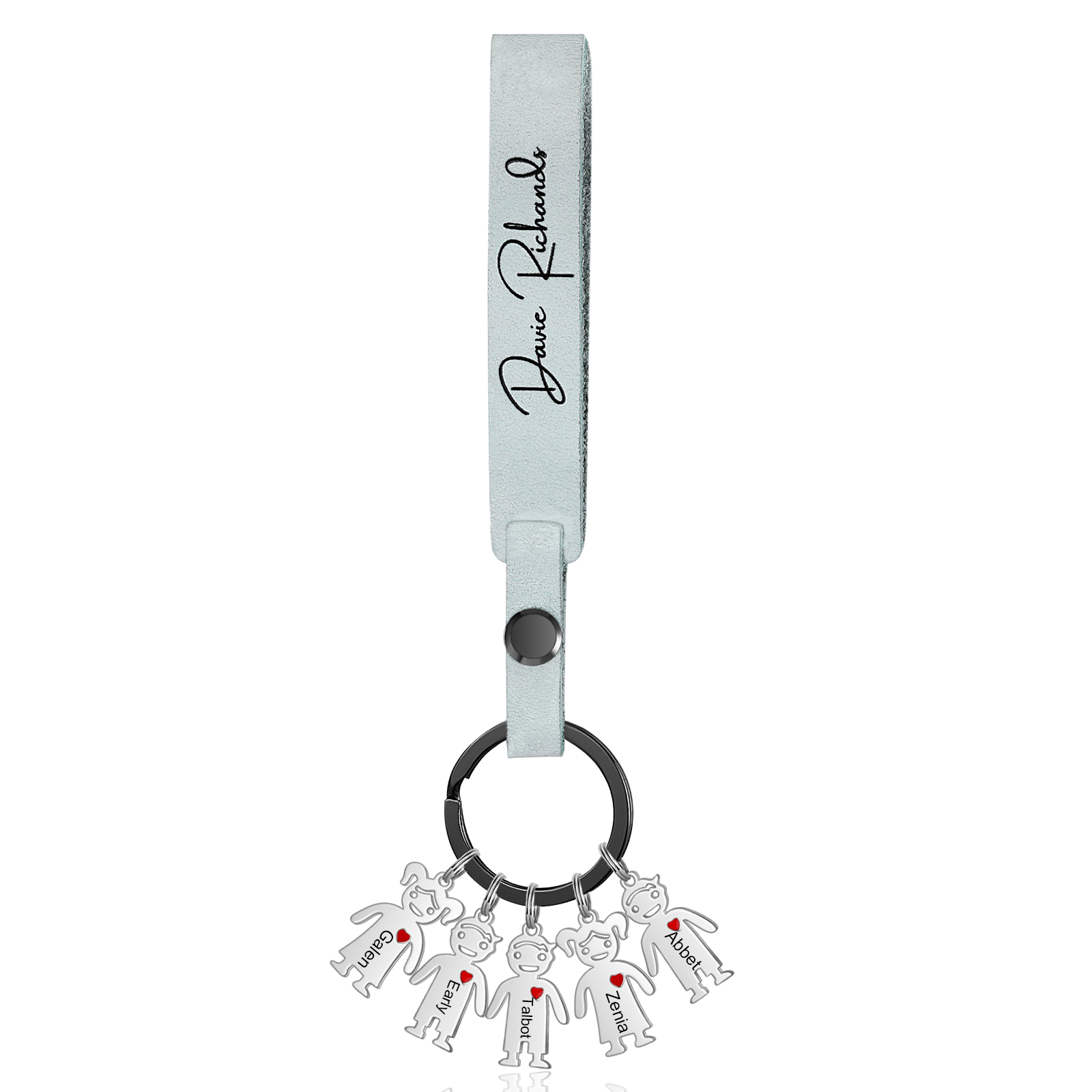 Mama Keychain Gifts Personalized Keychain With 1 Kid Charm "Thanks for Sharing Your DNA" For Her