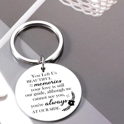 Personalised Memorial Keyring - Stainless Steel Keepsake with Engraved Message and Custom Name | Jessmade