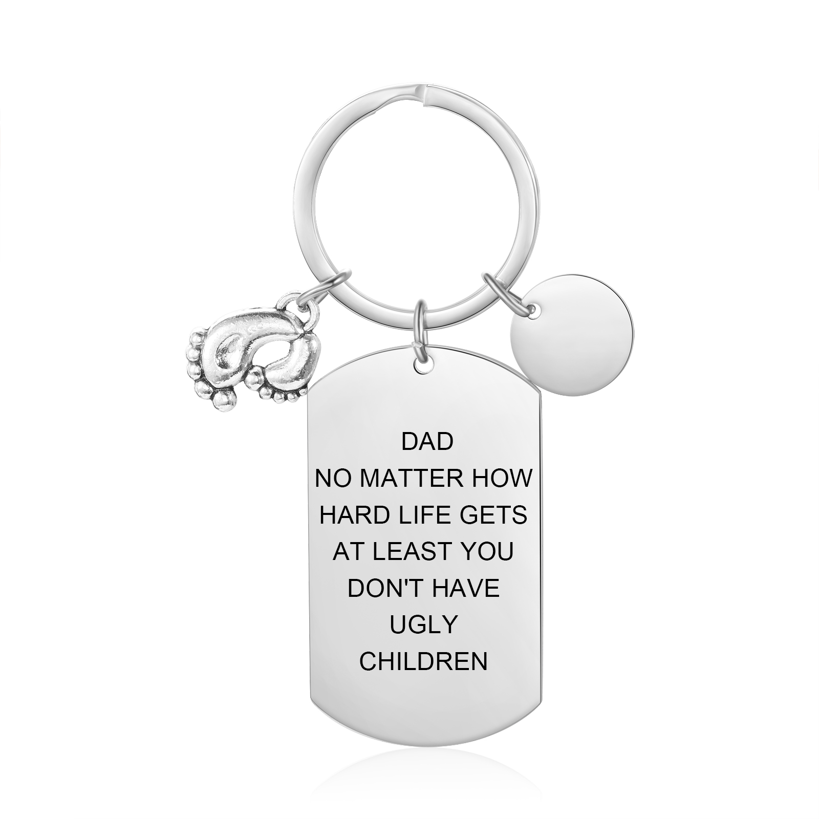 Personalised Name & Photo Keyring, Custom No Matter How Life Gets Gift for Dad | Jessemade