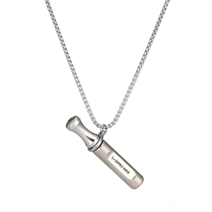 Anxiety Relief Stainless Steel Breathing Necklace