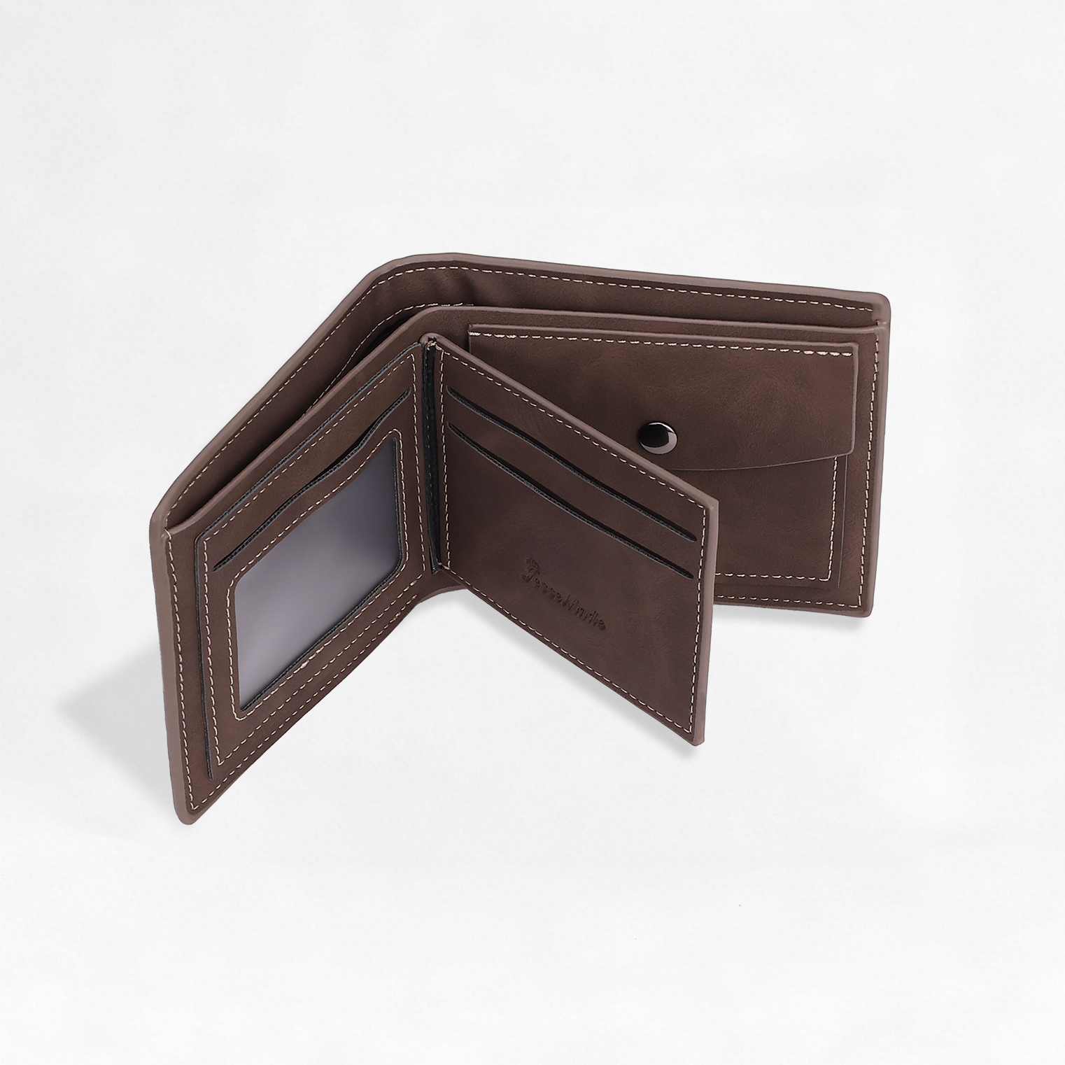 Personalised Men's Wallet - Custom Photo and Name in Brown - Christmas Gift for Him | Jessemade