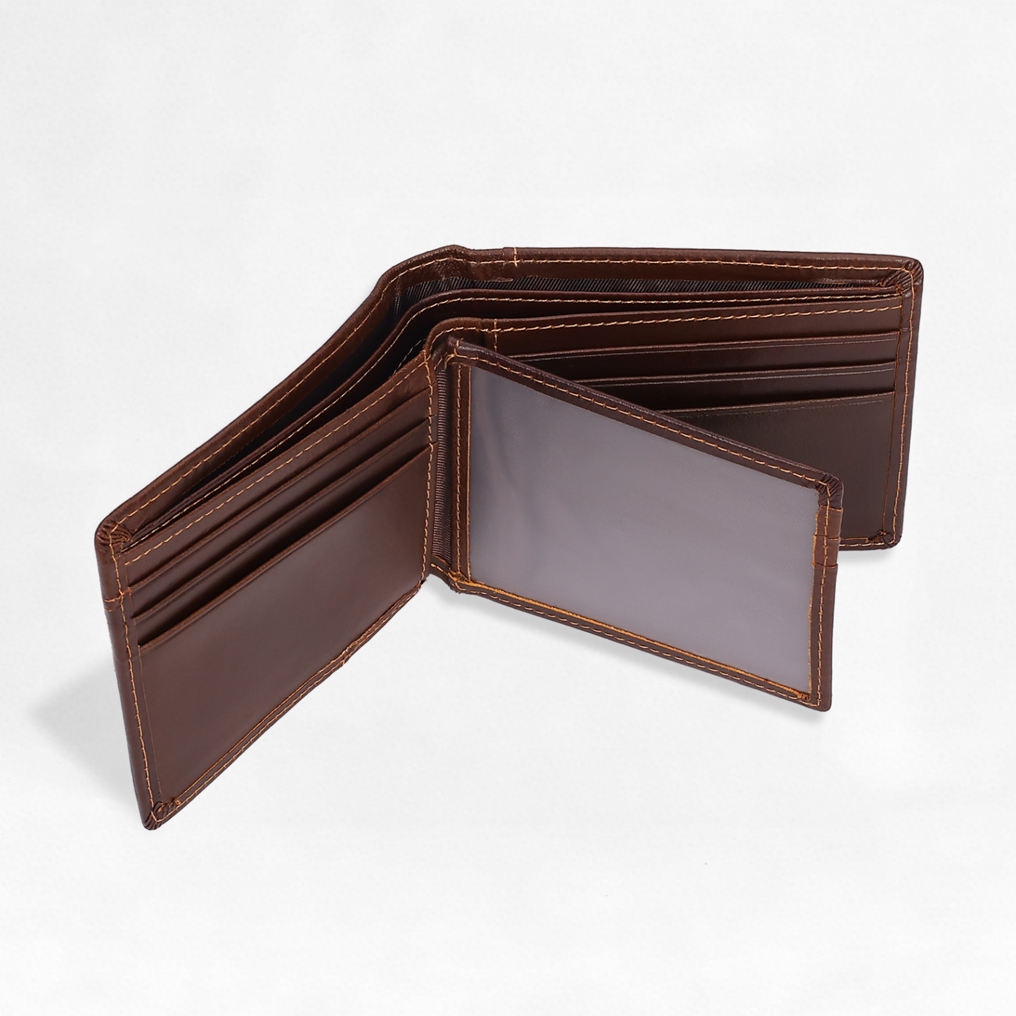 Personalised First  Layer Leather Men's Wallet - Custom Name and Letter Gift for Him | Jessemade