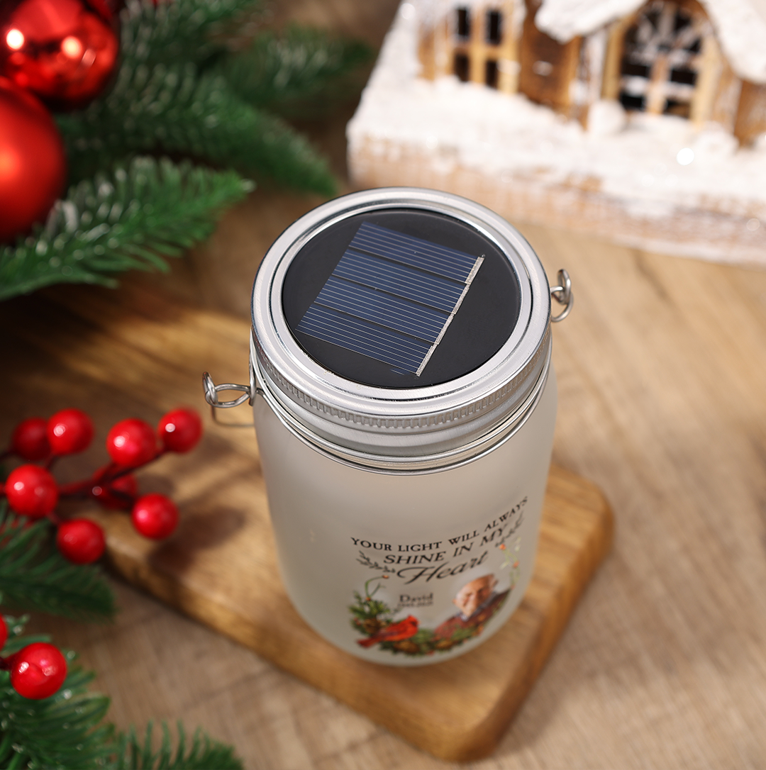 Personalised Luminous bottle  – Custom 2 Names Mason Jar Light Gifts For Friends | Jessemade