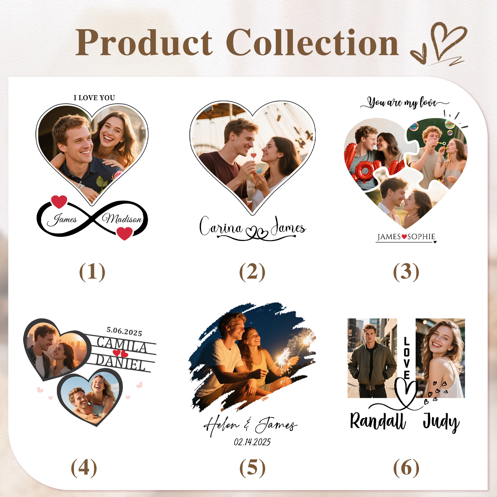 Personalised 3D Tulip Crochet Flower Photo Frame