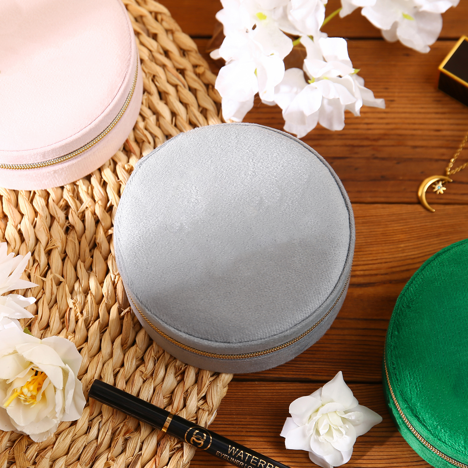 Square Jewelry Storage Box-Personalized 1 Name Customized Storage Box In Various Colors