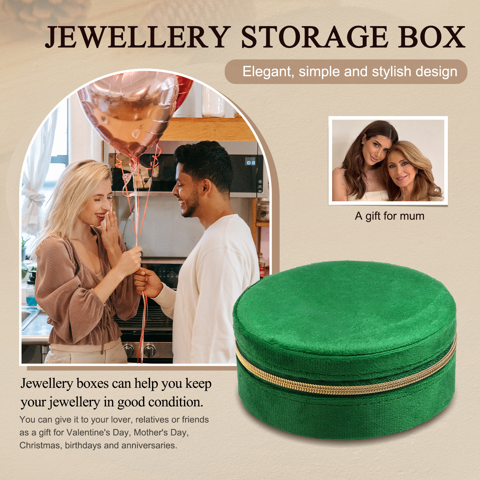 Jewelry Storage Box In Various Colors