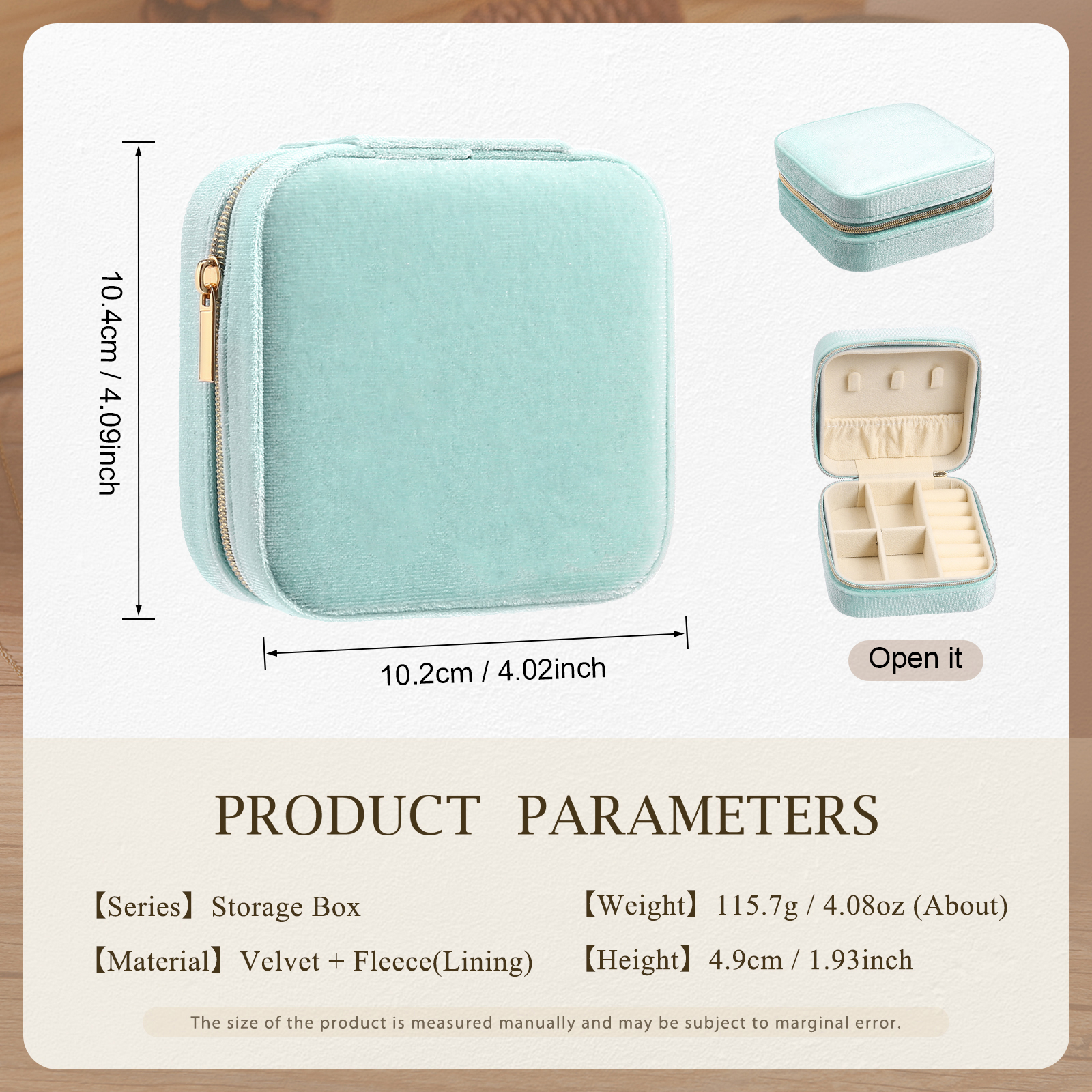 Jewelry Storage Box In Various Colors