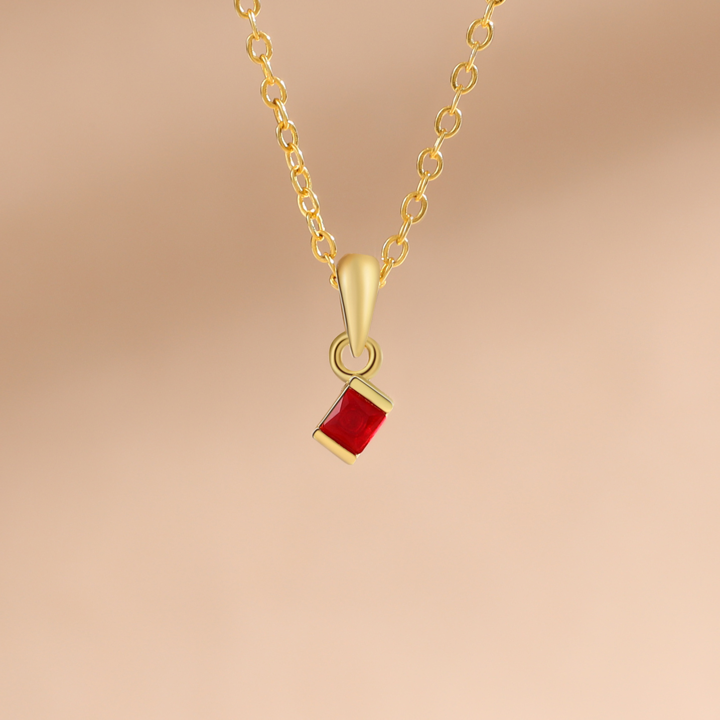 1 Birthstone - Personalised Birthstone Necklace With Her Own Birthstone, The Perfect Dainty Gift For Her