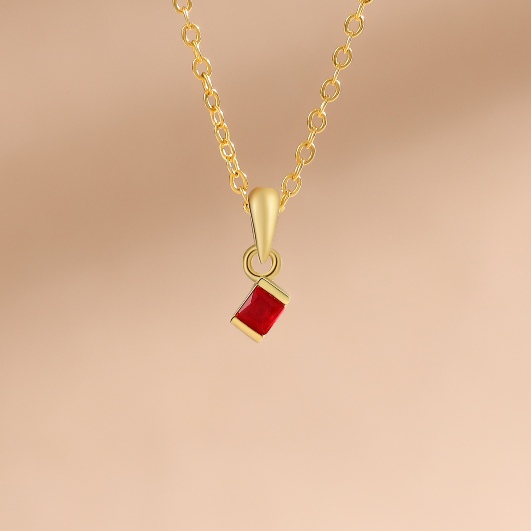 1 Birthstone - Personalised Birthstone Necklace With Her Own Birthstone, The Perfect Dainty Gift For Her