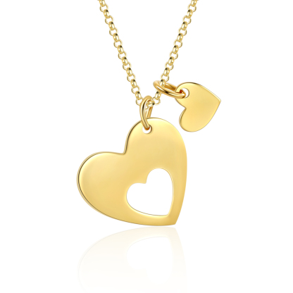 1 Name - Personalised Love Pendant Necklace with Gift Box Customized Name Gift for Her