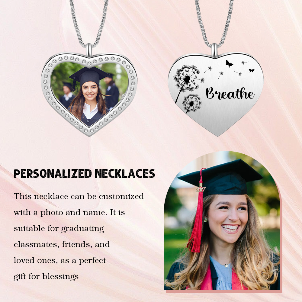 2024 Graduation Gift-Personalised Love Necklace Customized Photo and Name Necklace Gift for Her/Him