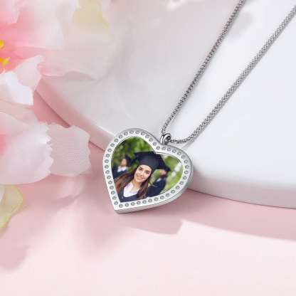 2024 Graduation Gift-Personalised Love Necklace Customized Photo and Name Necklace Gift for Her/Him
