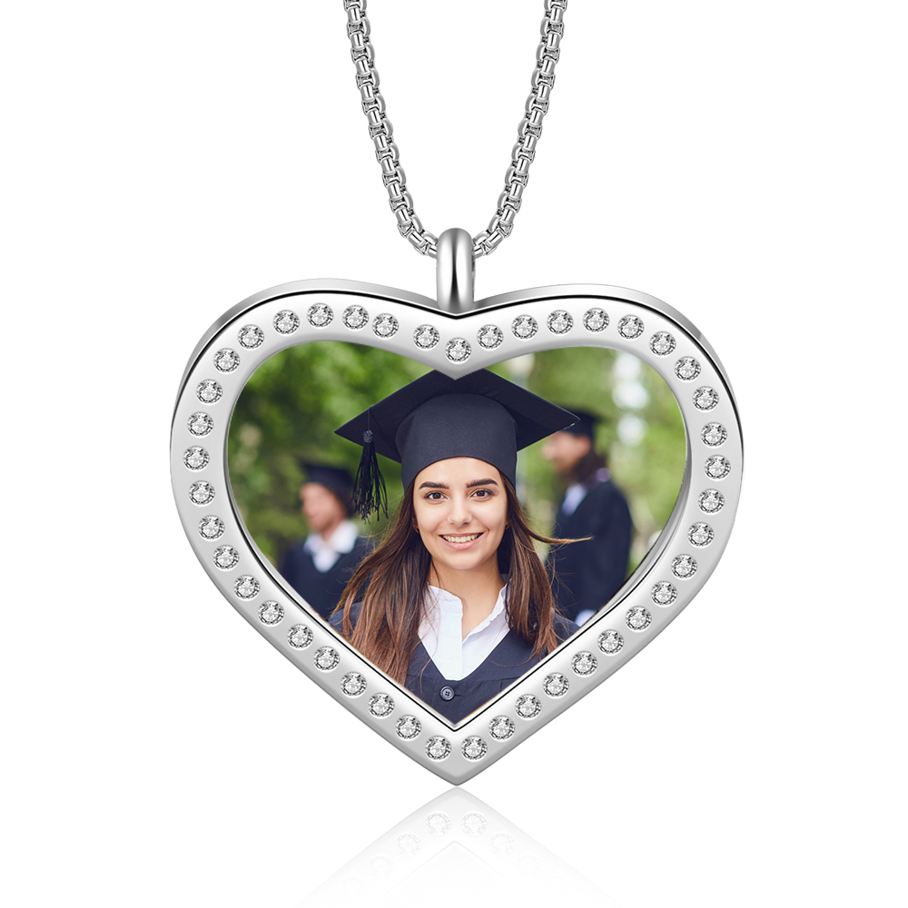2024 Graduation Gift-Personalised Love Necklace Customized Photo and Name Necklace Gift for Her/Him