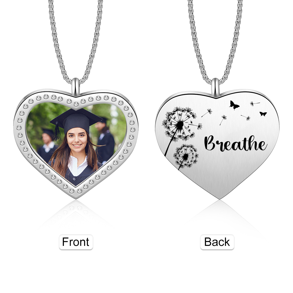 2024 Graduation Gift-Personalised Love Necklace Customized Photo and Name Necklace Gift for Her/Him