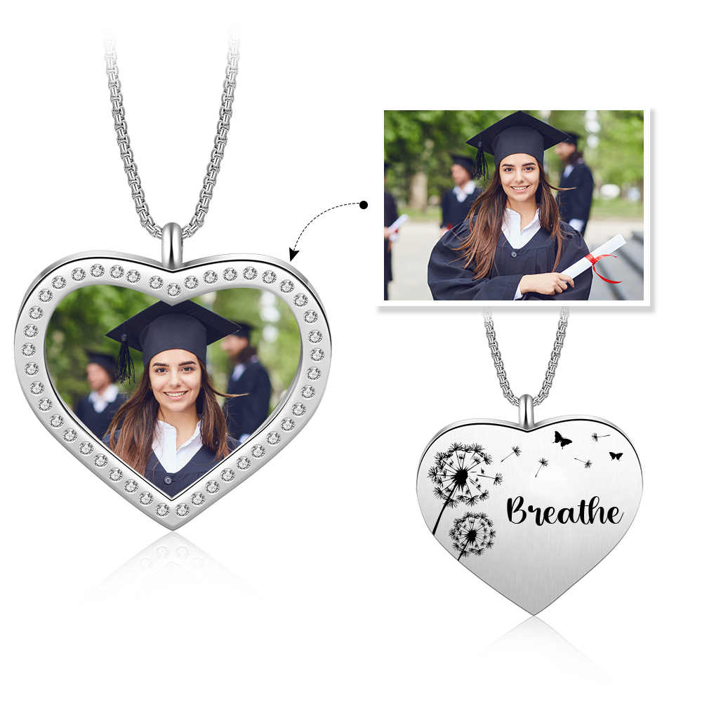 2024 Graduation Gift-Personalised Love Necklace Customized Photo and Name Necklace Gift for Her/Him