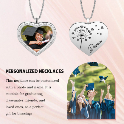 2024 Graduation Gift-Personalised Love Necklace Customized Photo and Name Necklace Gift for Her/Him