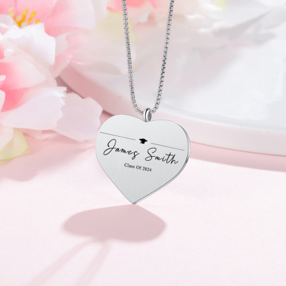 2024 Graduation Gift-Personalised Love Necklace Customized Photo,Year and Name Necklace Gift for Her/Him