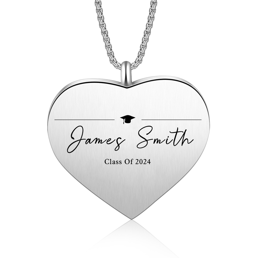 2024 Graduation Gift-Personalised Love Necklace Customized Photo,Year and Name Necklace Gift for Her/Him