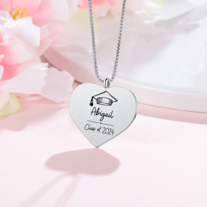 2024 Graduation Gift-Personalised Love Necklace Customized Photo,Year and Name Necklace Gift for Her/Him