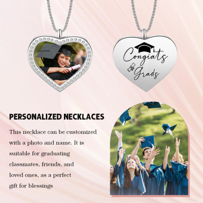 2024 Graduation Gift-Personalised Love Necklace Customized Photo and Name Necklace Gift for Her/Him