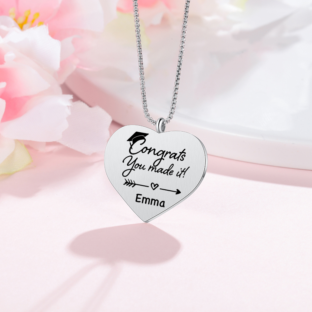 2024 Graduation Gift-Personalised Love Necklace Customized Photo and Name Necklace Gift for Her/Him