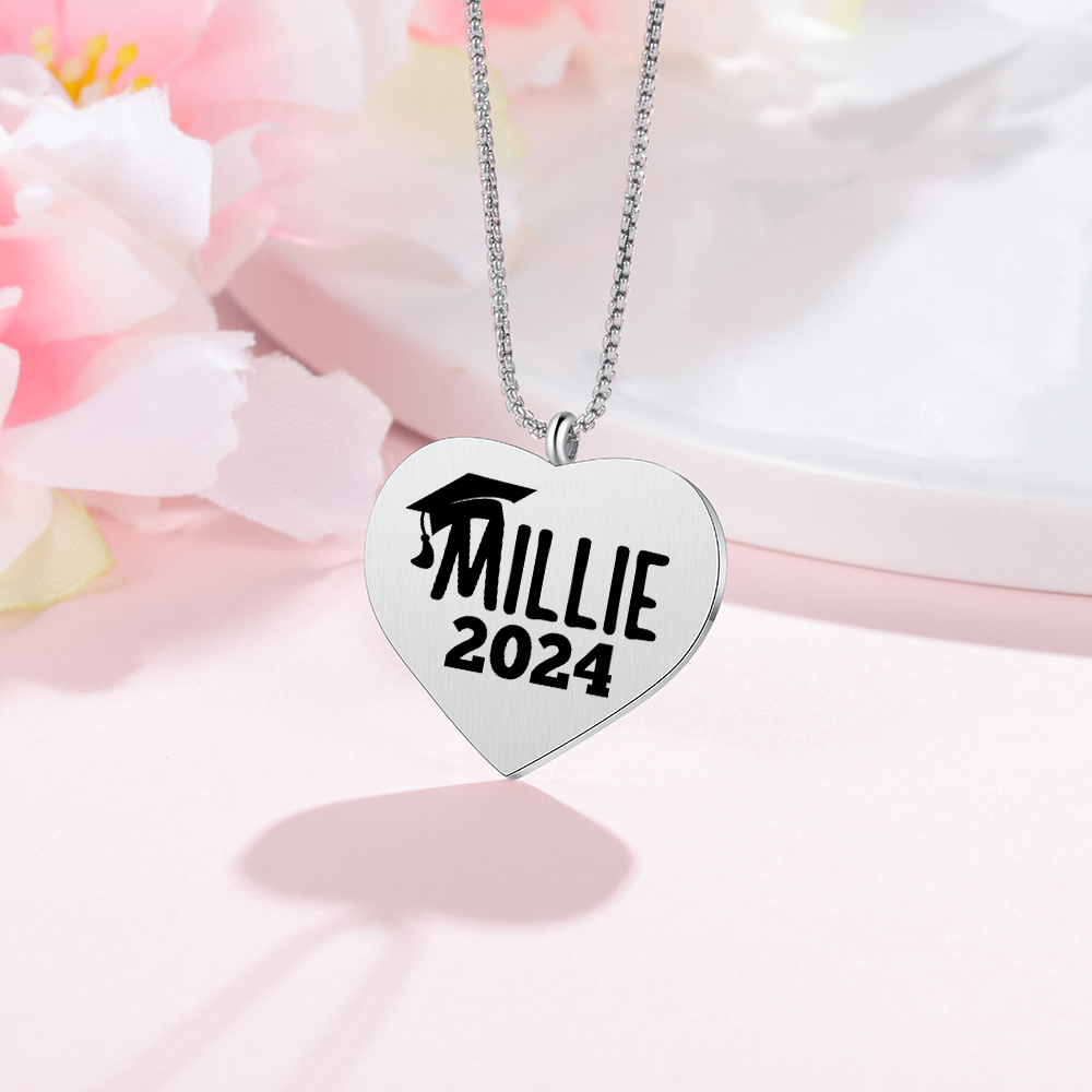 2024 Graduation Gift-Personalised Love Necklace Customized Photo and Name Necklace Gift for Her/Him