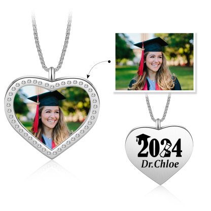 2024 Graduation Gift-Personalised Love Necklace Customized Photo and Name Necklace Gift for Her/Him