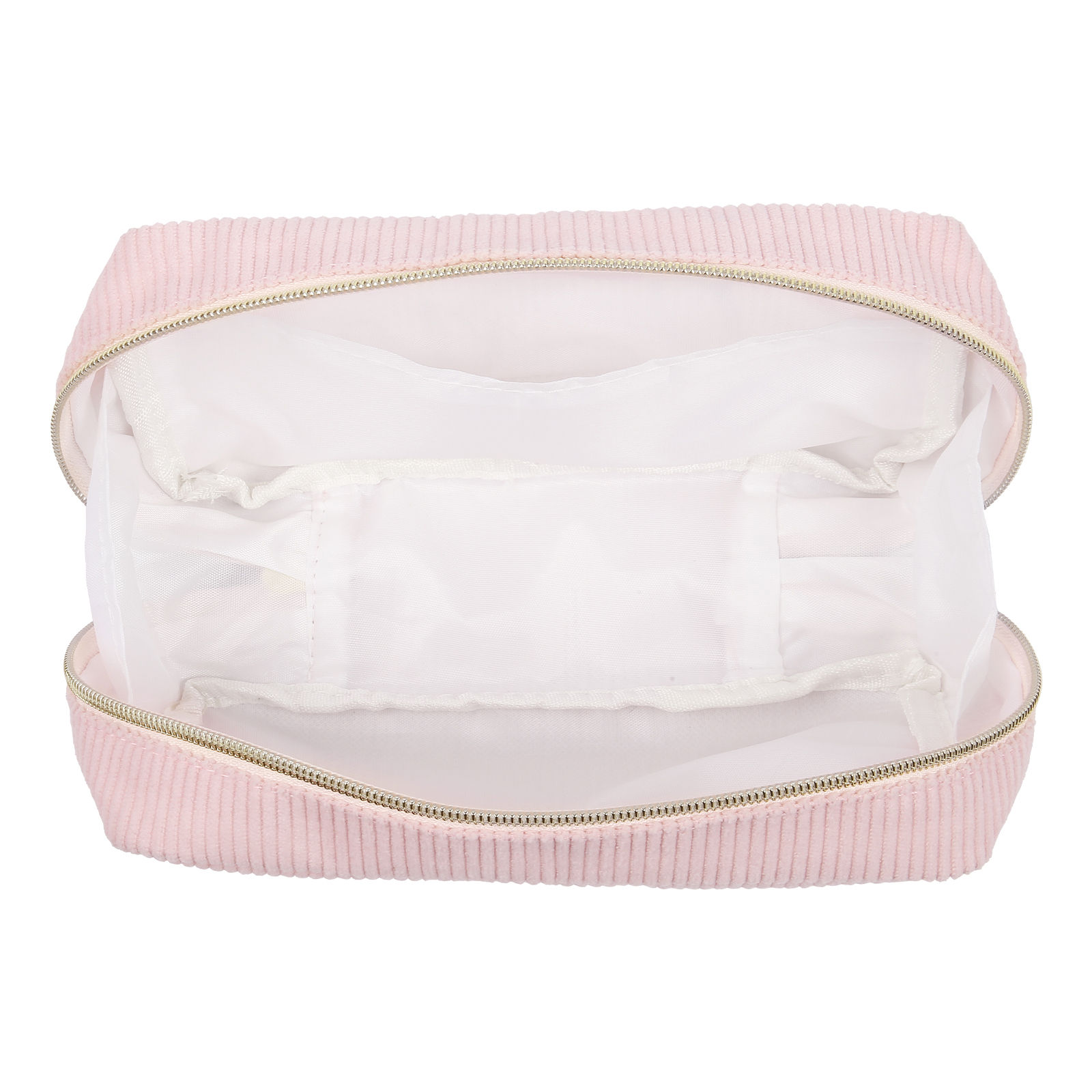 Personalized Custom 1 Name And 1 Birthflower Cosmetic Bag, Custom Corduroy Cosmetic Bag, Personalized Gift In Multiple Colors