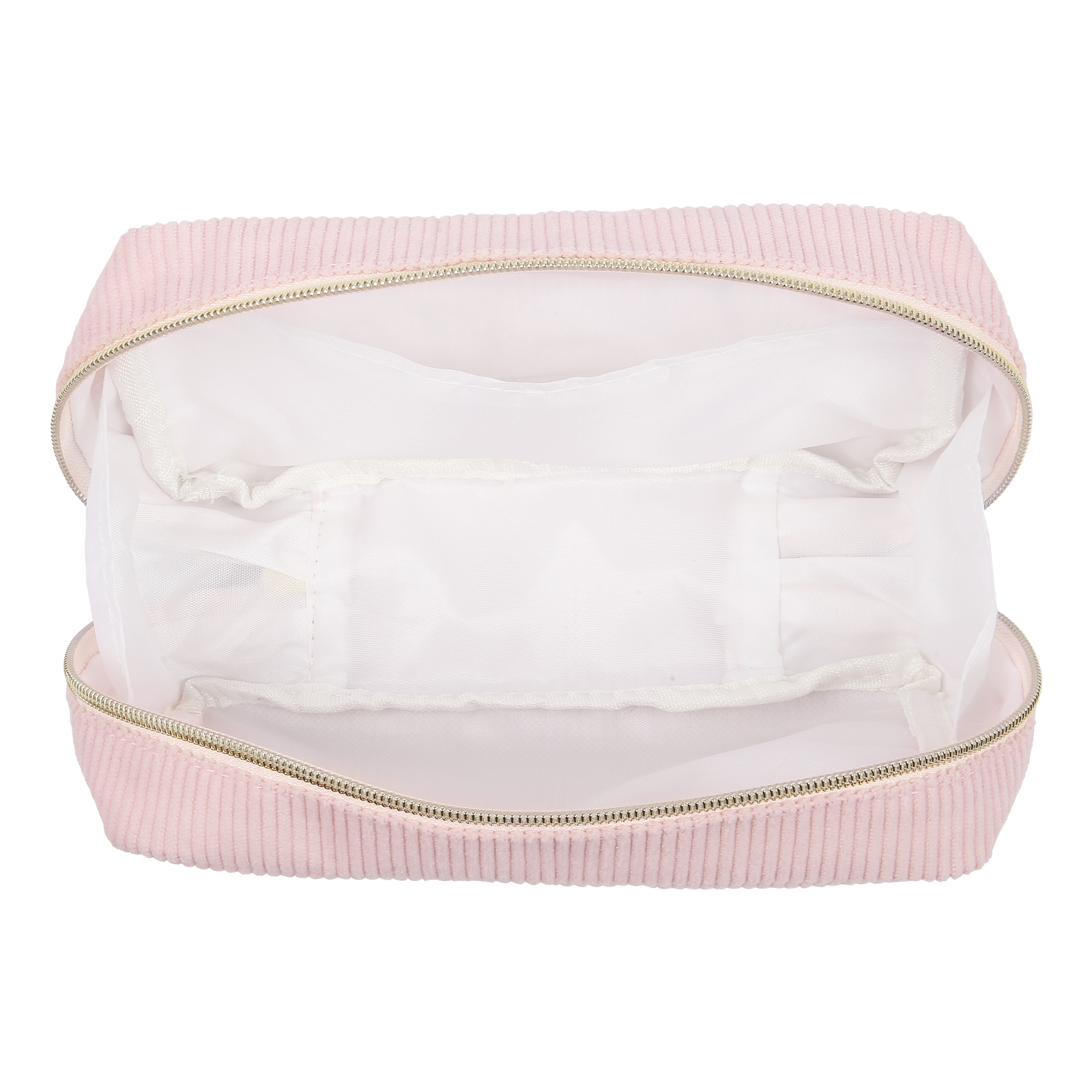 Personalized Custom 1 Name And 1 Birthflower Cosmetic Bag, Custom Corduroy Cosmetic Bag, Personalized Gift In Multiple Colors