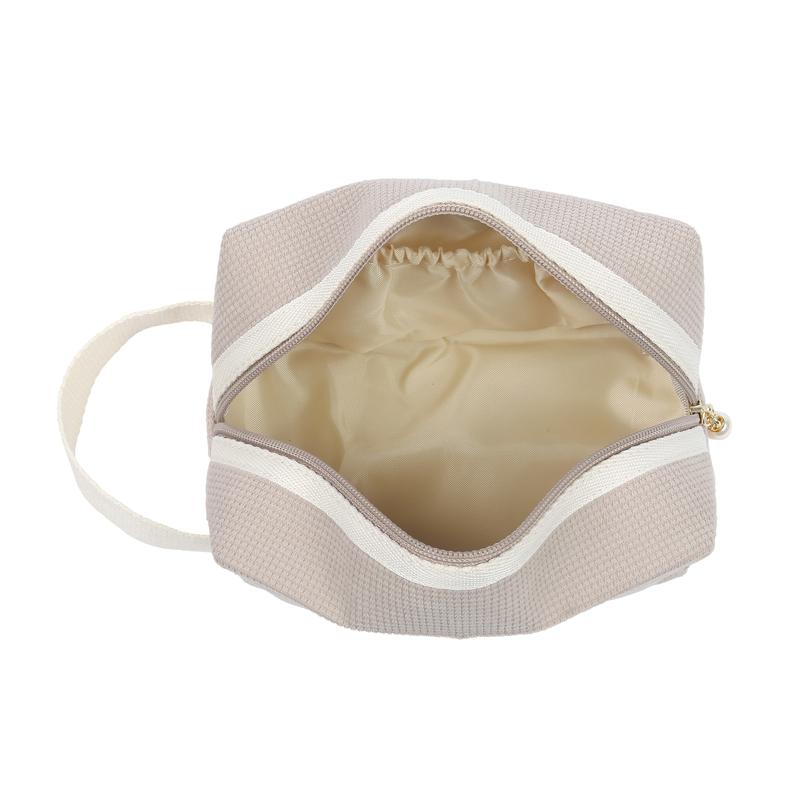 Personalized Name And Birthflower Cosmetic Bag, Travel Cosmetic Bag Women'S Customized Gift