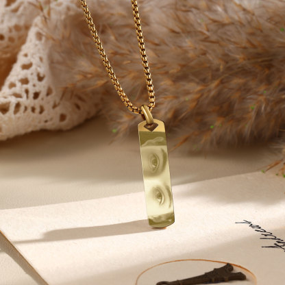 Personalised Eye Photo Necklace - Custom Eye Photo Pendant in Silver, Gold, Black - Christmas Gift for Wife/Sister/Daughter | Jessemade